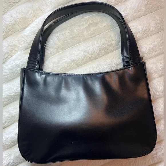 BALLY Made in Italy Classic Black Leather Handbag - Picture 2 of 12